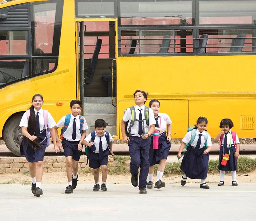 School Bus Tracking App background