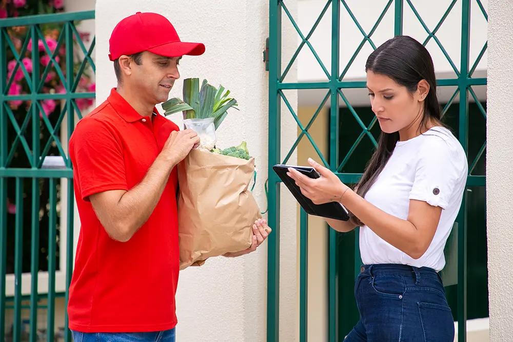 Grocery Delivery App background