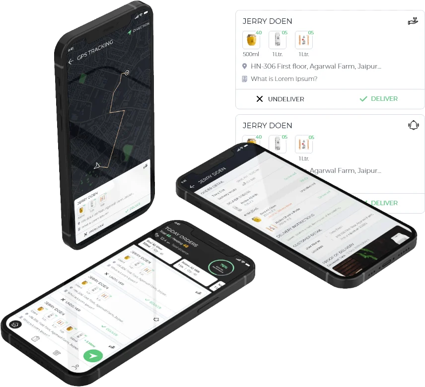 Route optimization illustration