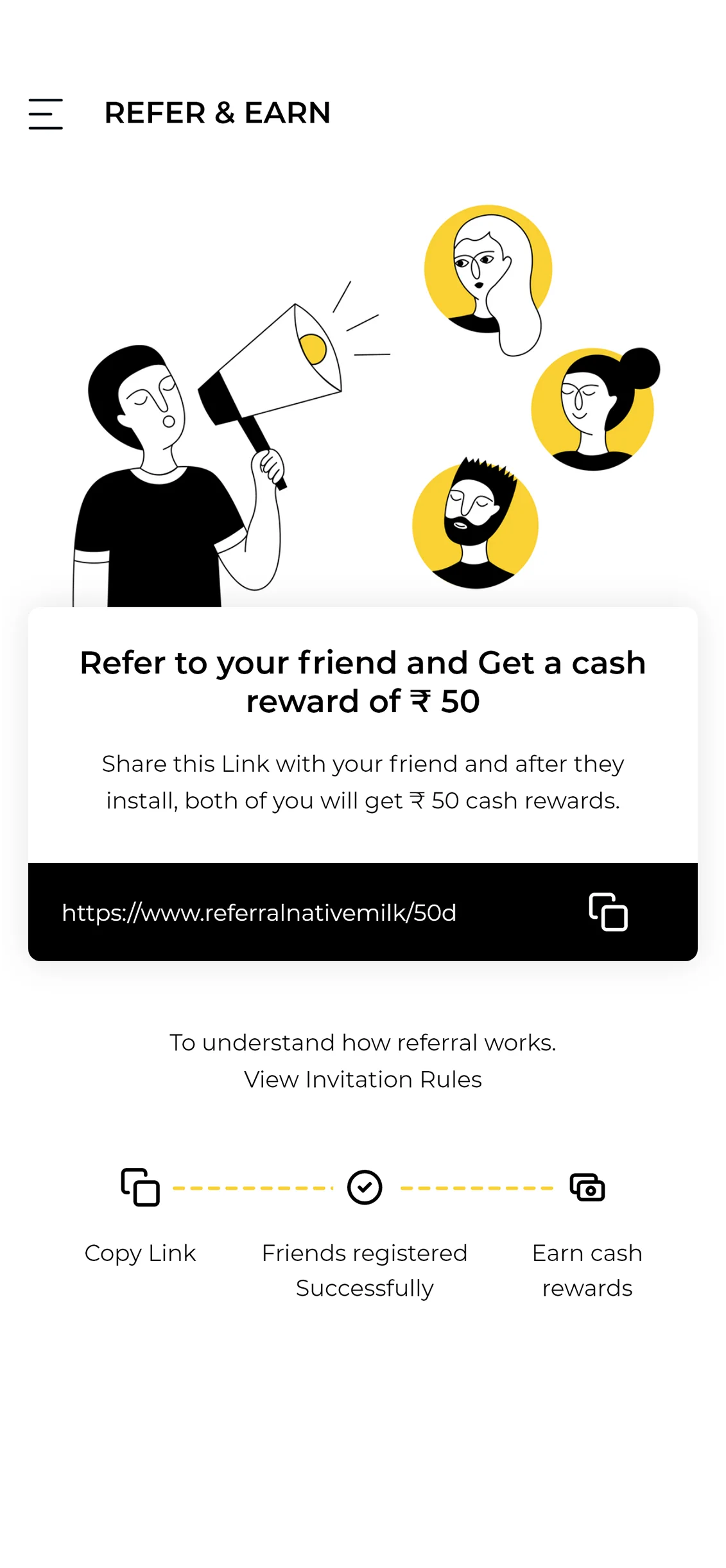 Native Milk screen 3