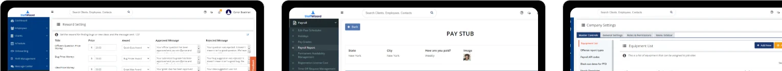 Staff Wizard overview row 3