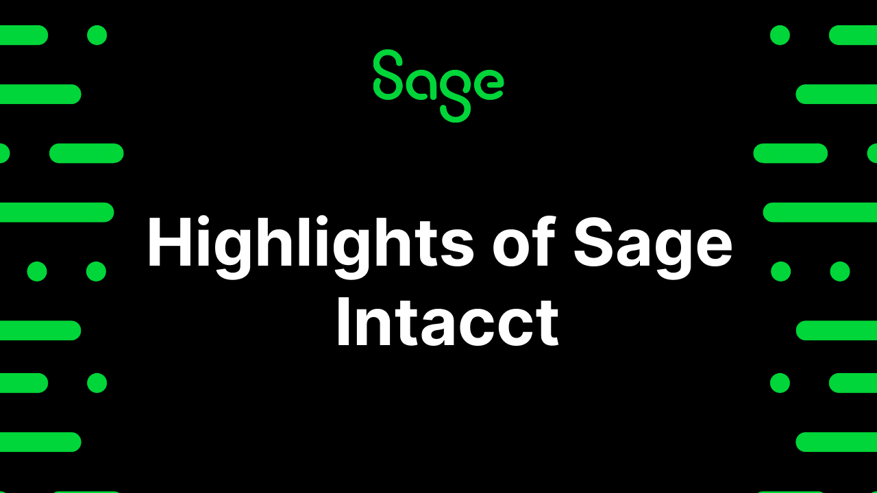 Highlights of Sage Intacct