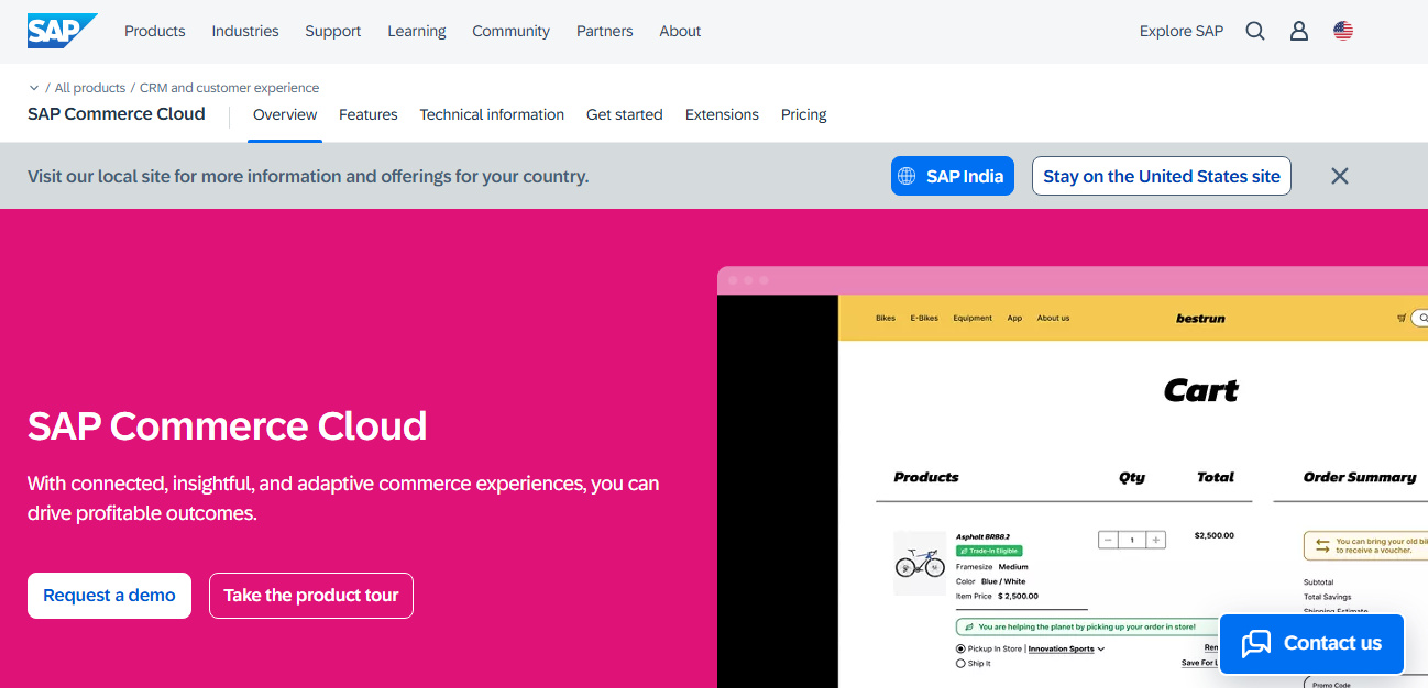 SAP CX Commerce Cloud