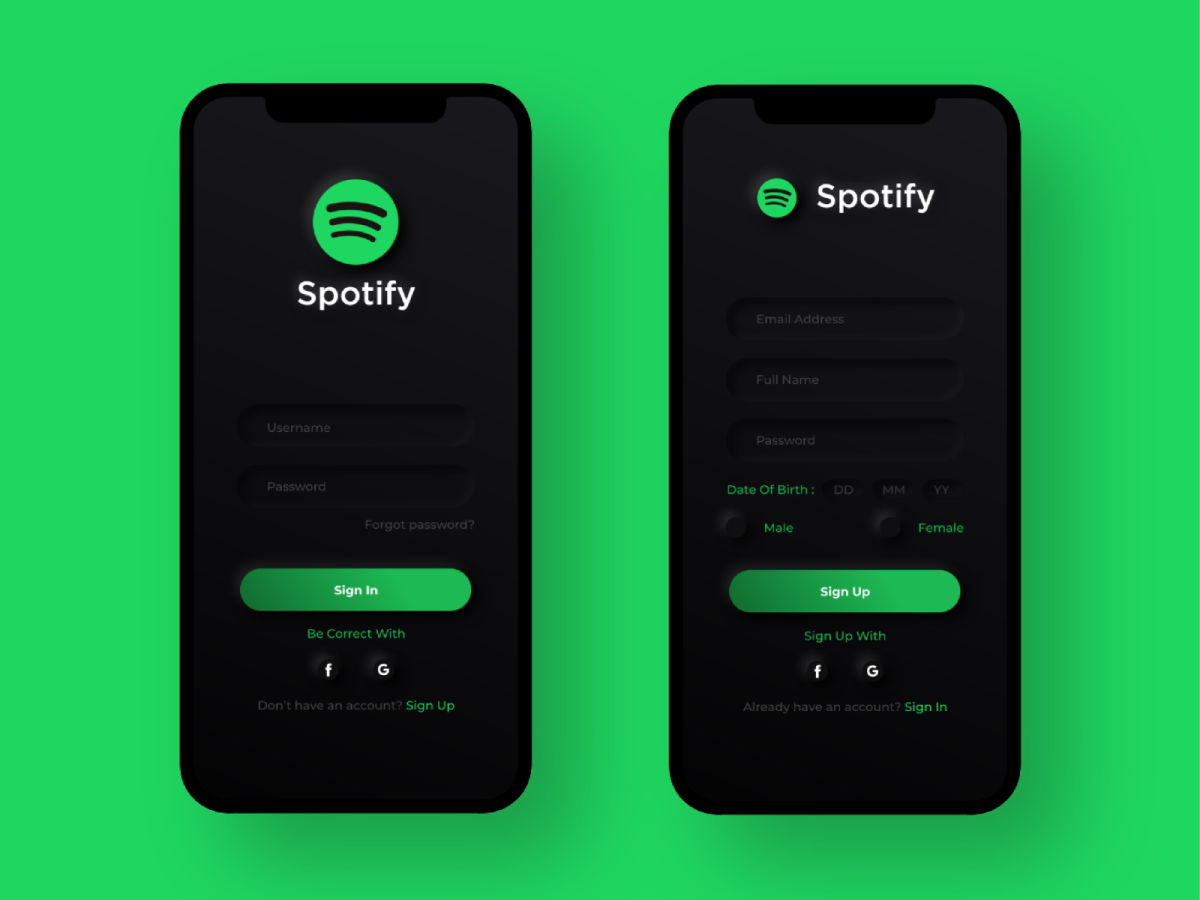 spotify-sign up-page